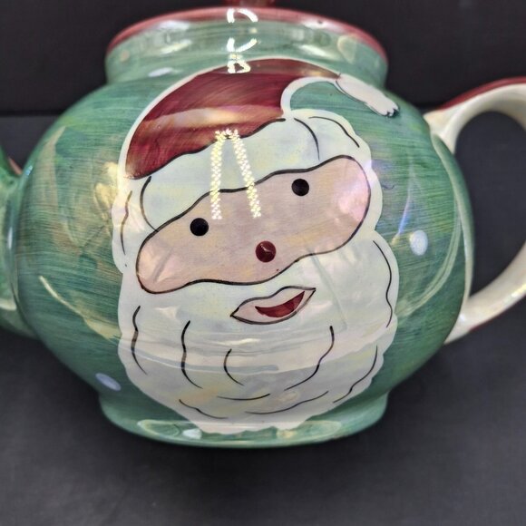 The Hudson's Bay Co. Christmas Street Hand Painted Teapot 8 cup Made in Thailand - Picture 10 of 16
